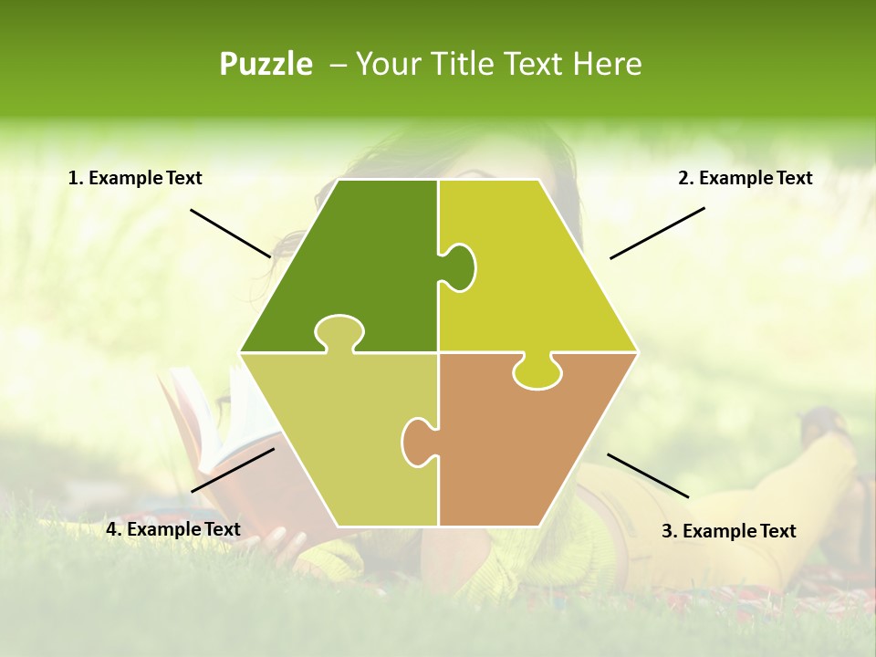 Girl Cheerful Pretty PowerPoint Template