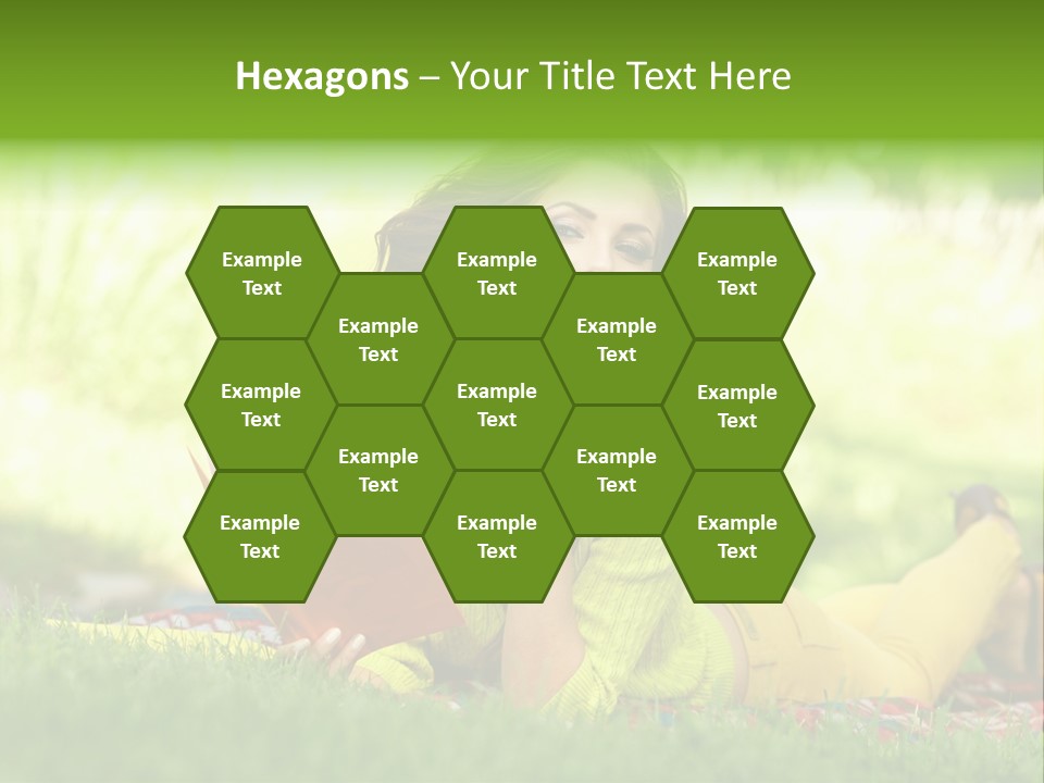 Girl Cheerful Pretty PowerPoint Template