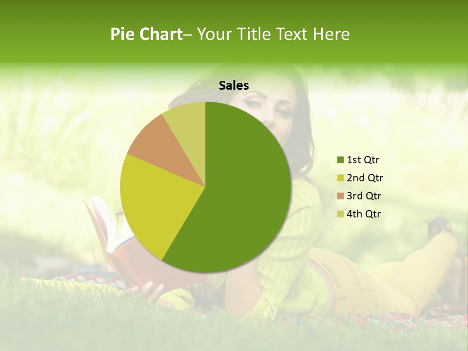 Girl Cheerful Pretty PowerPoint Template