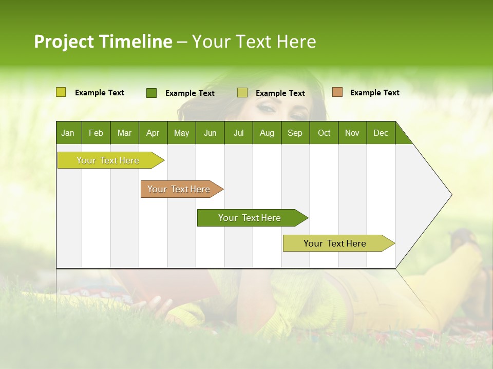 Girl Cheerful Pretty PowerPoint Template