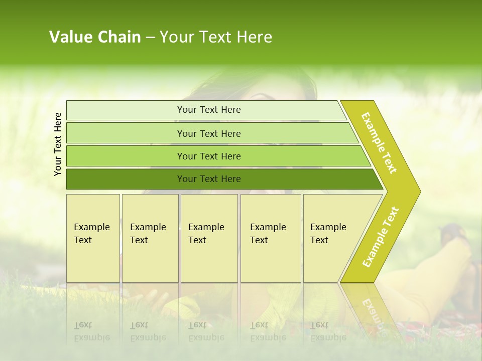 Girl Cheerful Pretty PowerPoint Template