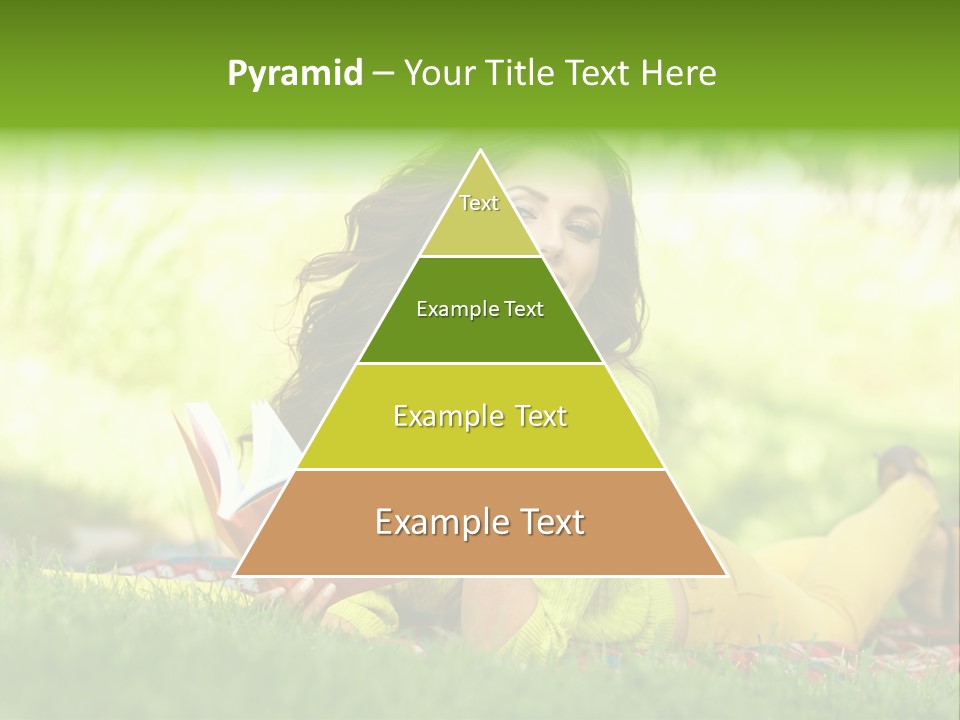 Girl Cheerful Pretty PowerPoint Template