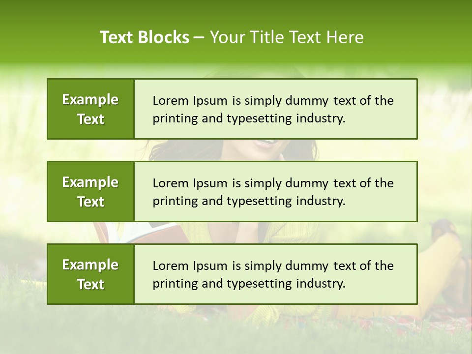 Girl Cheerful Pretty PowerPoint Template