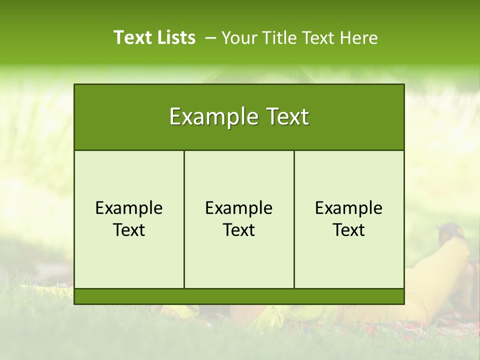 Girl Cheerful Pretty PowerPoint Template