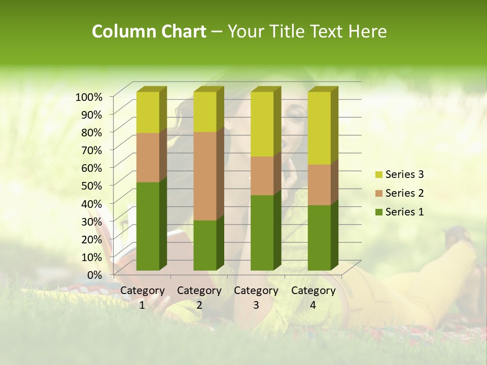 Girl Cheerful Pretty PowerPoint Template