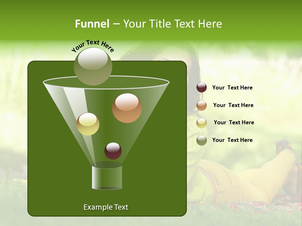 Girl Cheerful Pretty PowerPoint Template