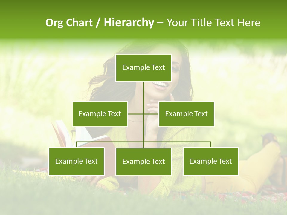 Girl Cheerful Pretty PowerPoint Template