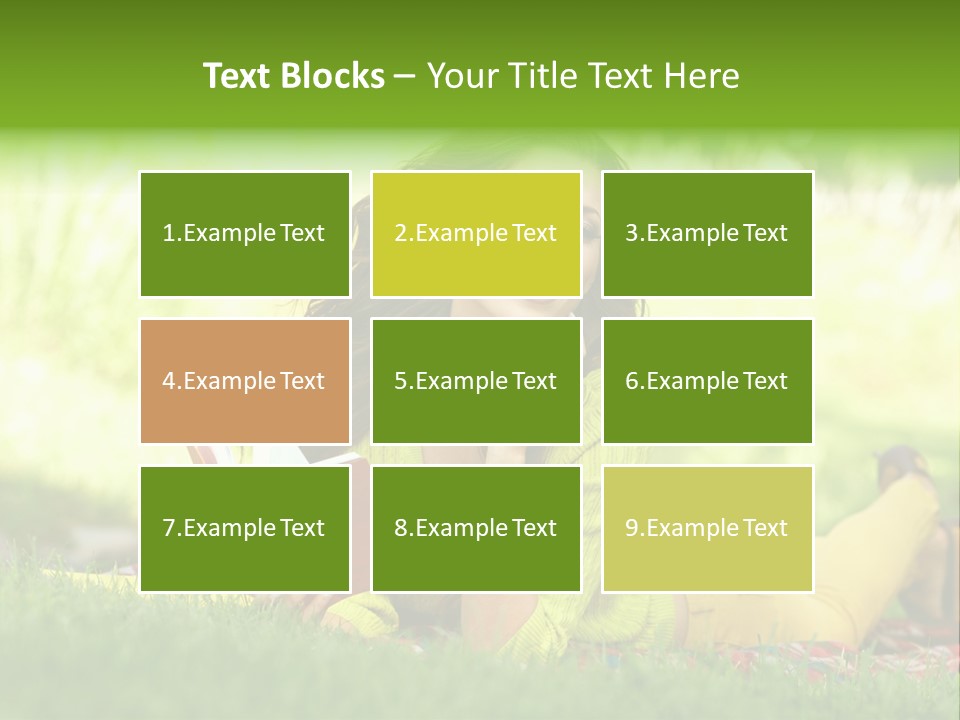 Girl Cheerful Pretty PowerPoint Template