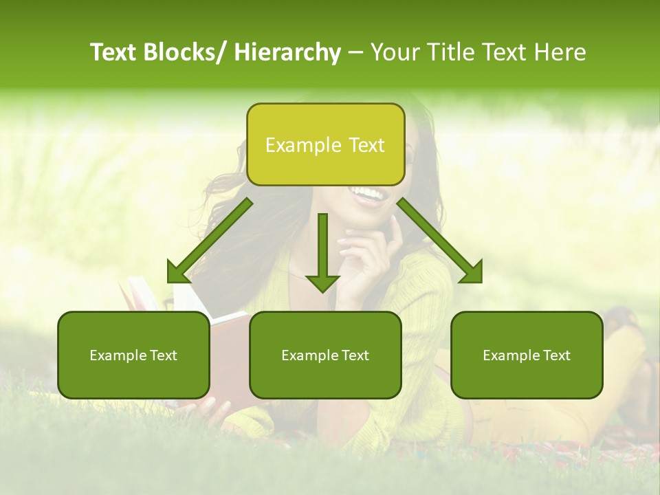 Girl Cheerful Pretty PowerPoint Template