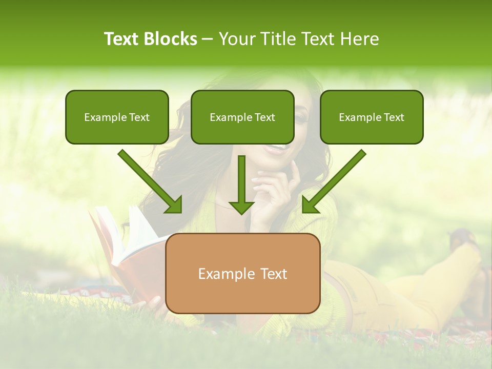 Girl Cheerful Pretty PowerPoint Template