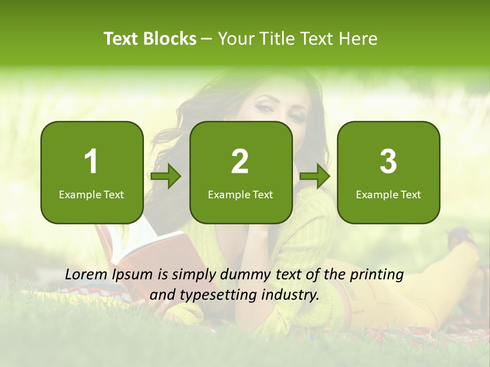 Girl Cheerful Pretty PowerPoint Template