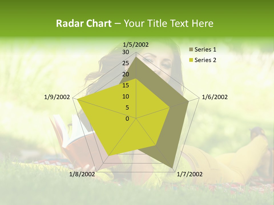 Girl Cheerful Pretty PowerPoint Template