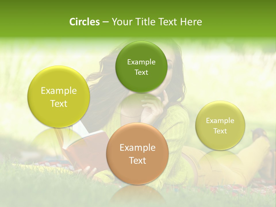 Girl Cheerful Pretty PowerPoint Template