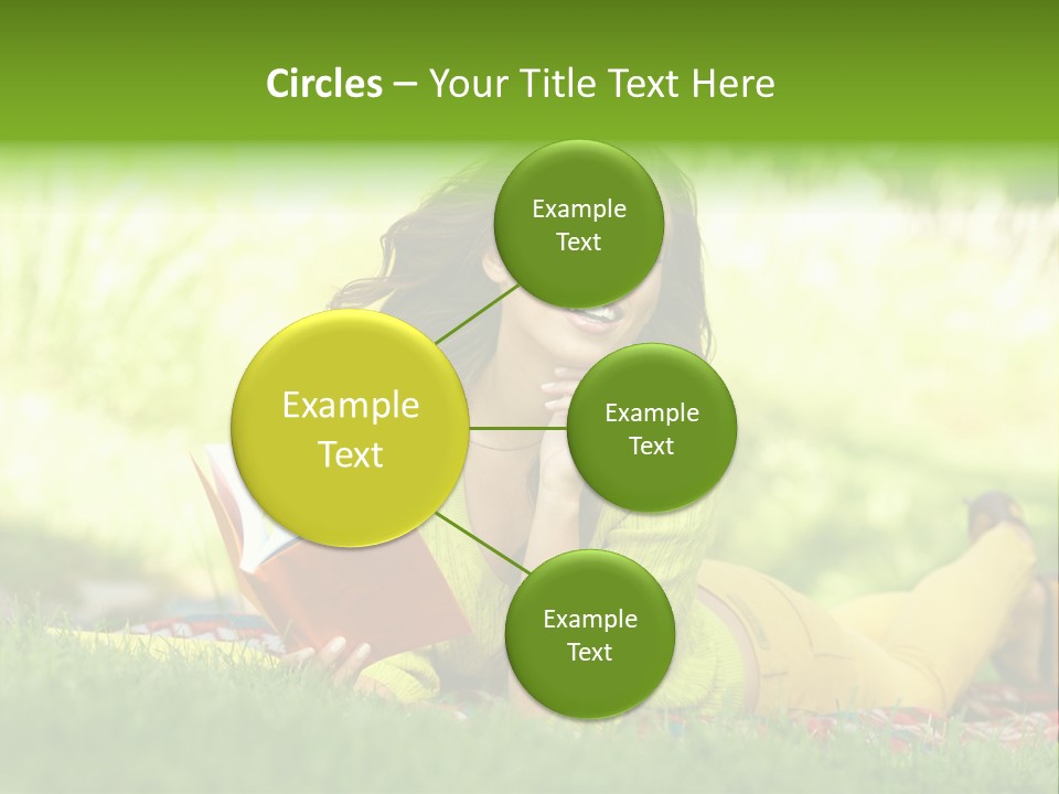 Girl Cheerful Pretty PowerPoint Template