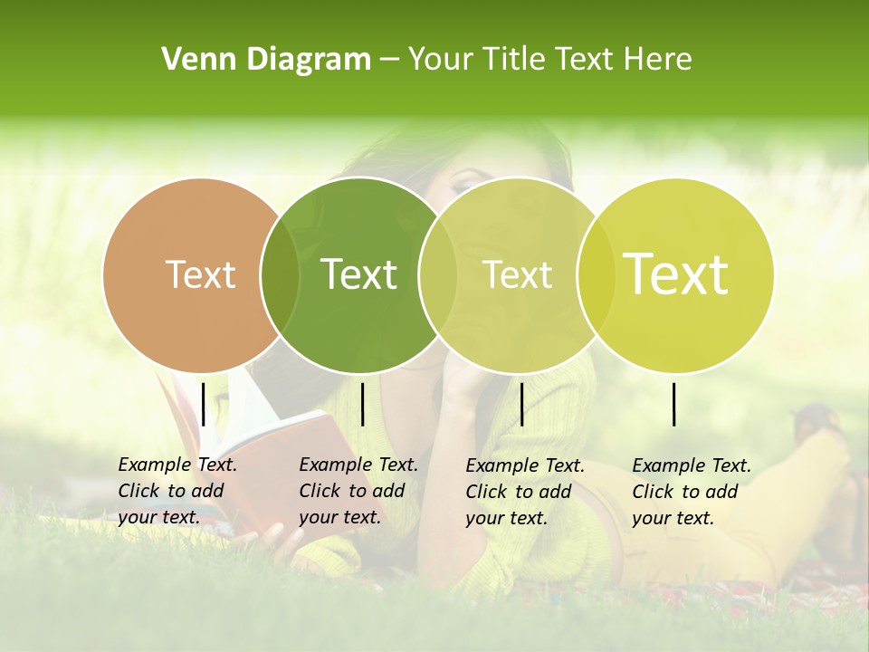 Girl Cheerful Pretty PowerPoint Template