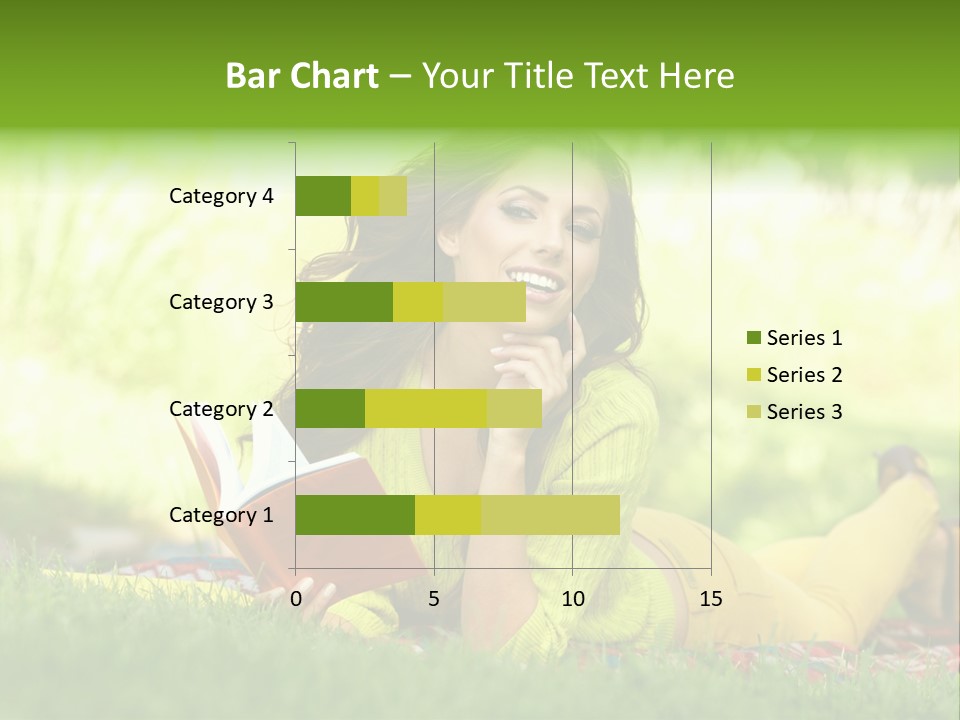 Girl Cheerful Pretty PowerPoint Template