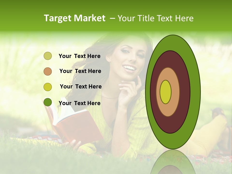 Girl Cheerful Pretty PowerPoint Template