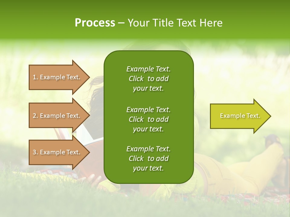 Girl Cheerful Pretty PowerPoint Template