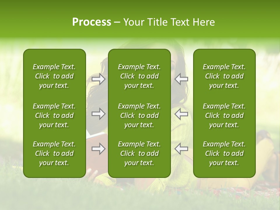 Girl Cheerful Pretty PowerPoint Template