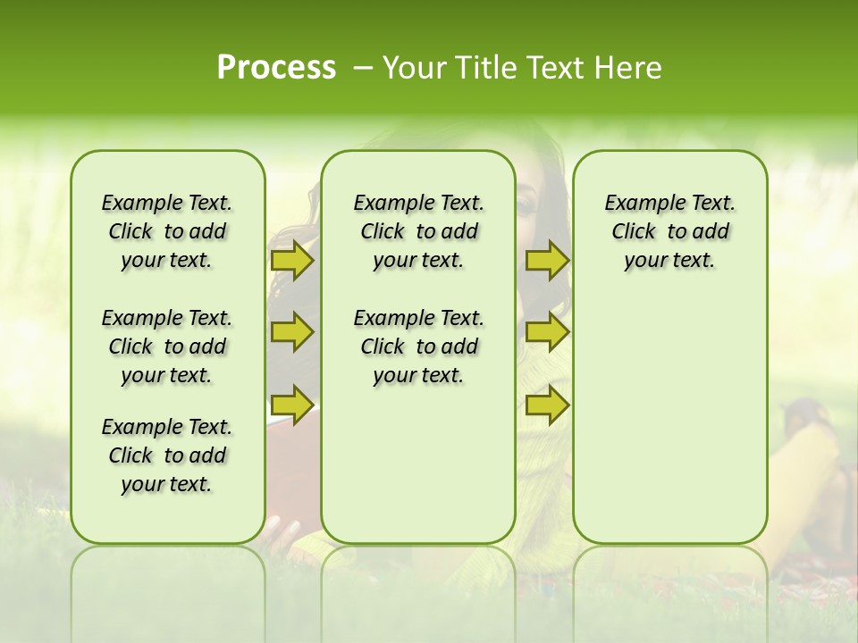Girl Cheerful Pretty PowerPoint Template