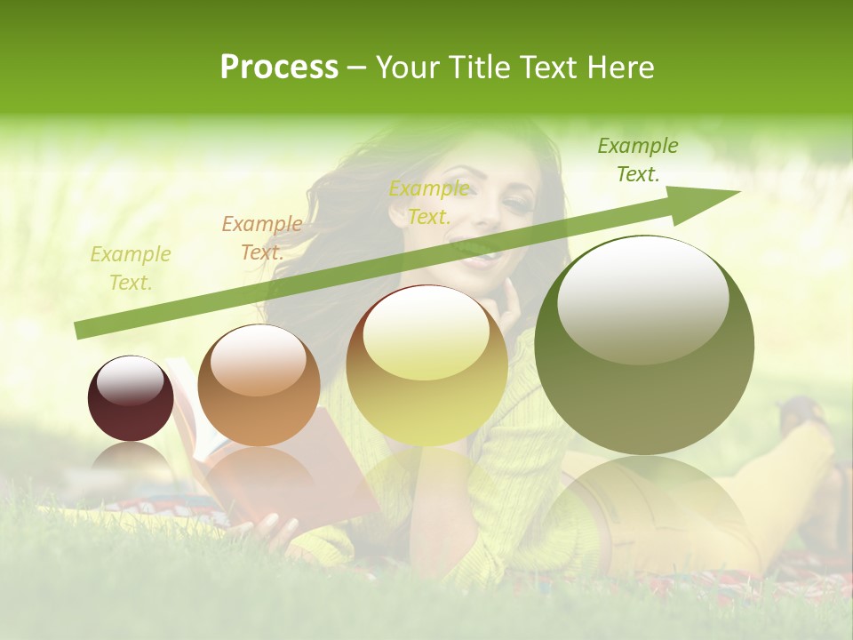 Girl Cheerful Pretty PowerPoint Template