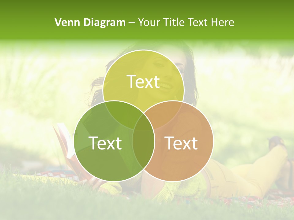 Girl Cheerful Pretty PowerPoint Template