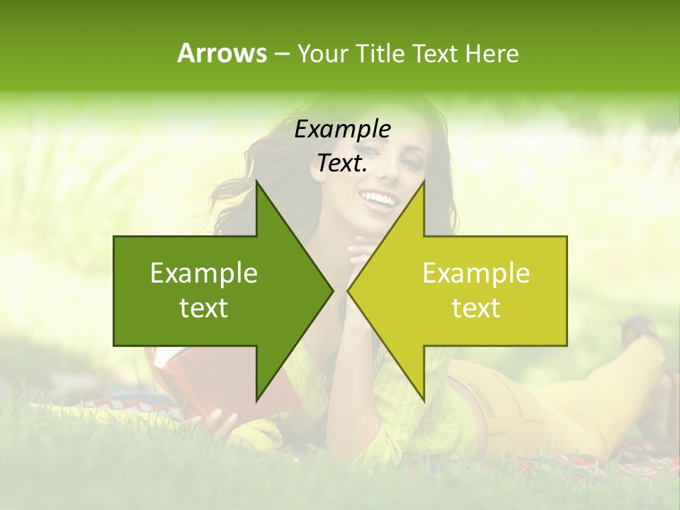 Girl Cheerful Pretty PowerPoint Template