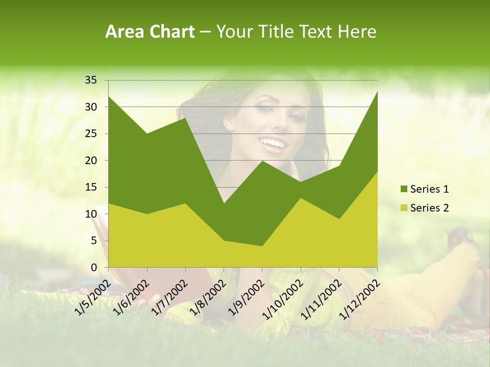 Girl Cheerful Pretty PowerPoint Template