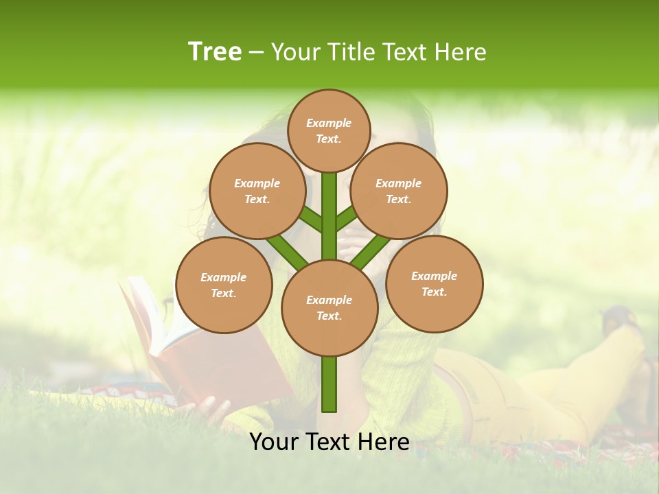 Girl Cheerful Pretty PowerPoint Template