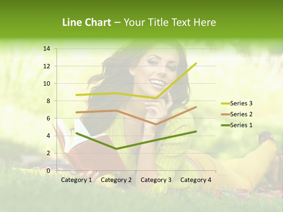 Girl Cheerful Pretty PowerPoint Template