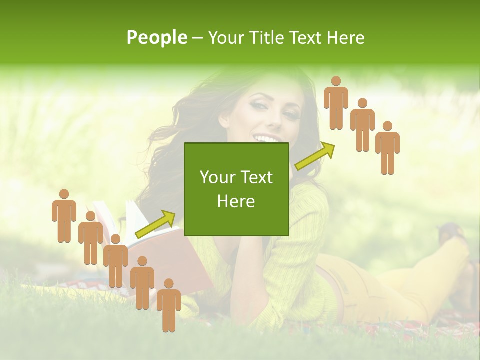 Girl Cheerful Pretty PowerPoint Template