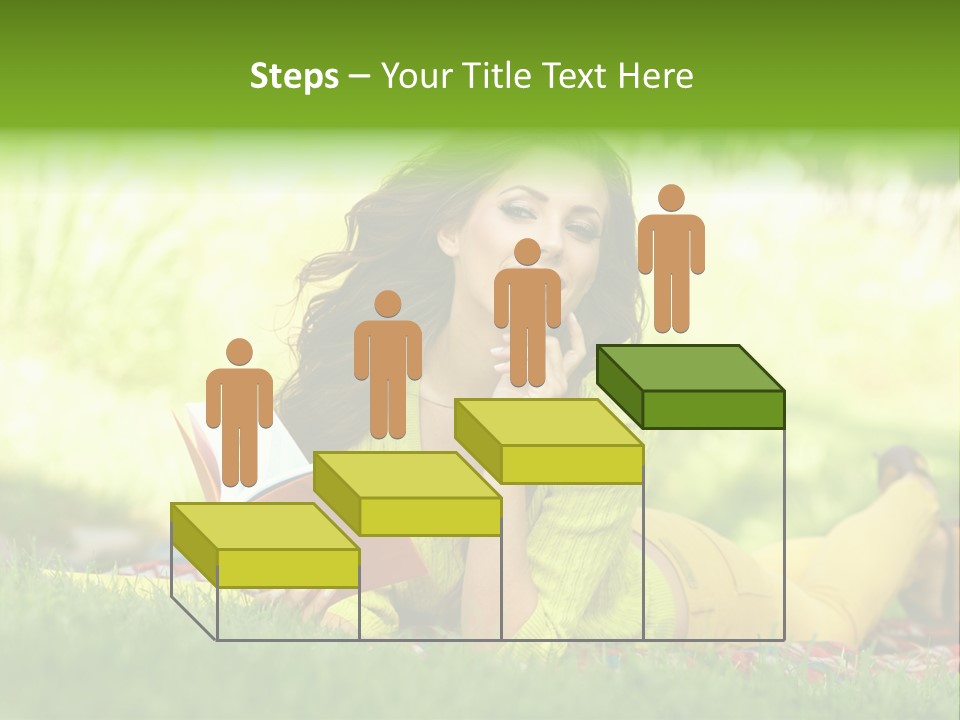 Girl Cheerful Pretty PowerPoint Template