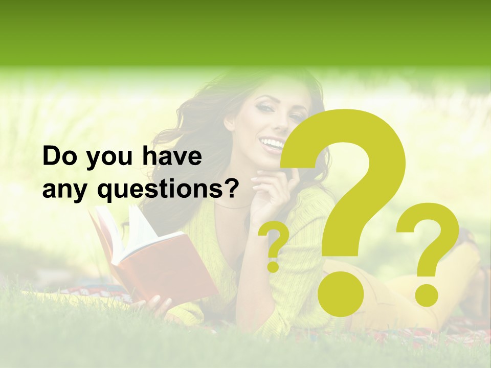 Girl Cheerful Pretty PowerPoint Template