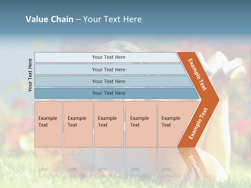 Attractive Park Woman PowerPoint Template