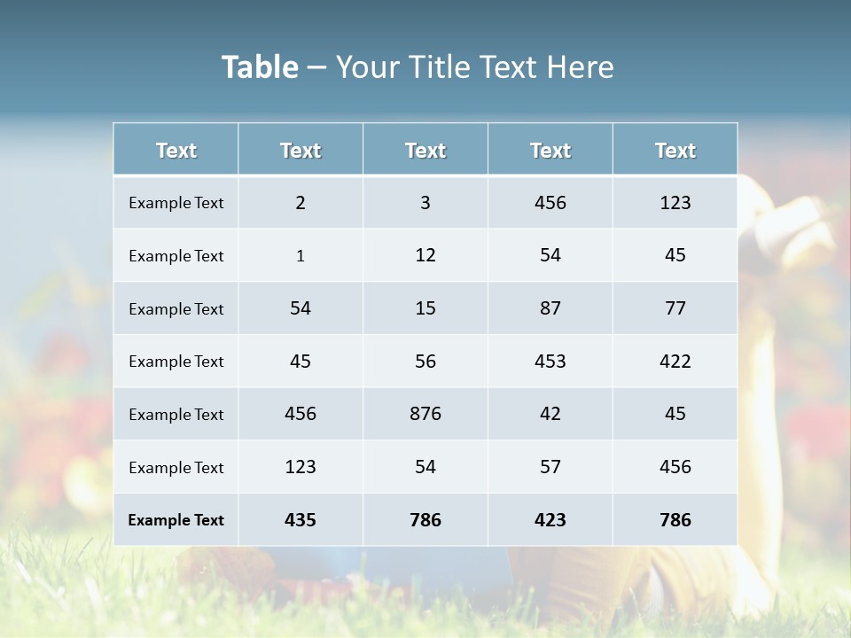 Attractive Park Woman PowerPoint Template