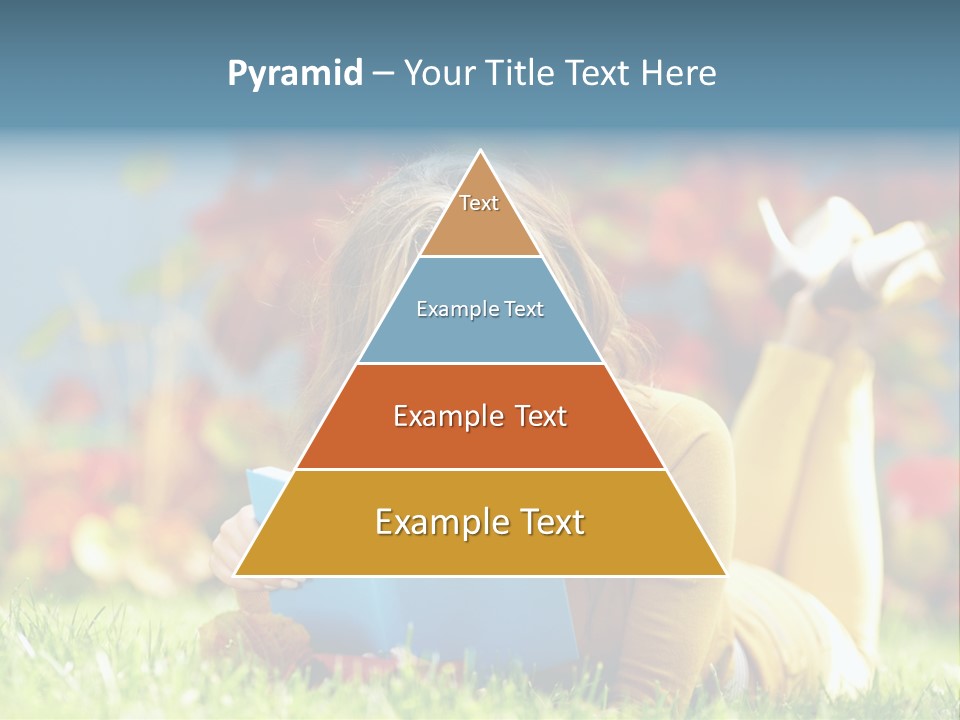 Attractive Park Woman PowerPoint Template