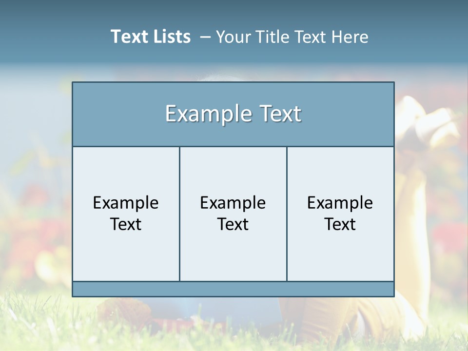 Attractive Park Woman PowerPoint Template