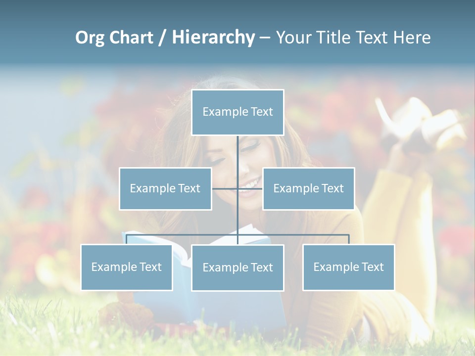Attractive Park Woman PowerPoint Template