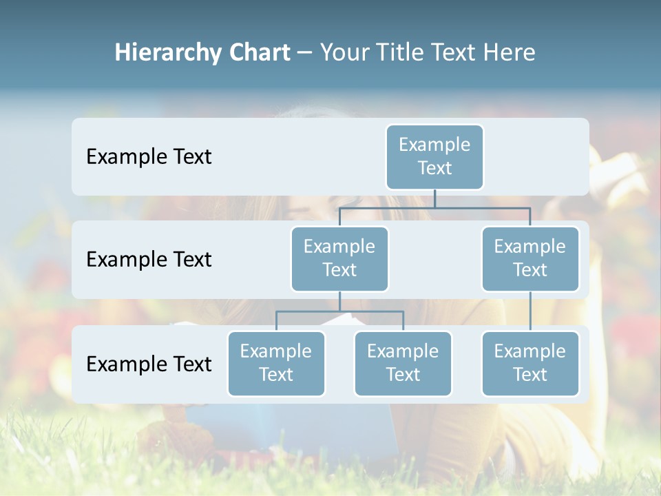 Attractive Park Woman PowerPoint Template