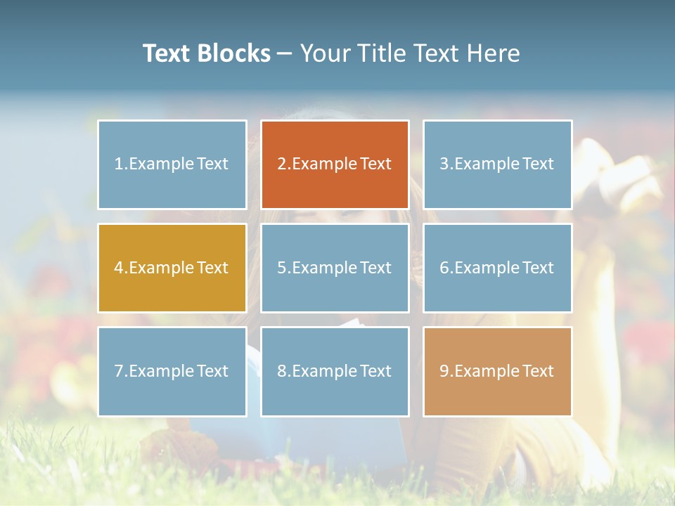 Attractive Park Woman PowerPoint Template