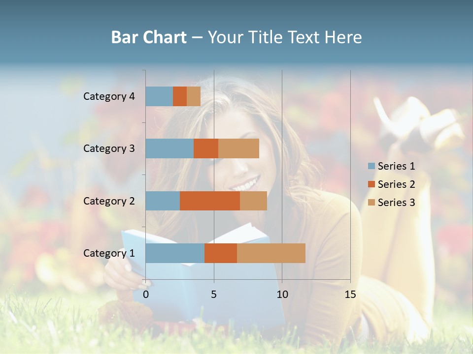 Attractive Park Woman PowerPoint Template