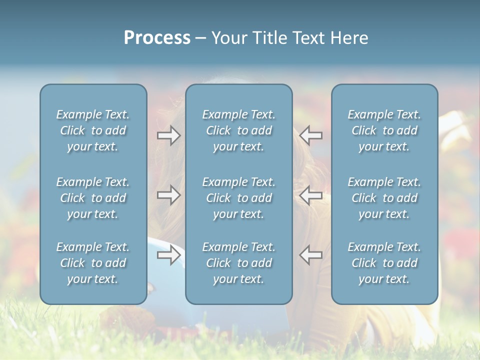 Attractive Park Woman PowerPoint Template