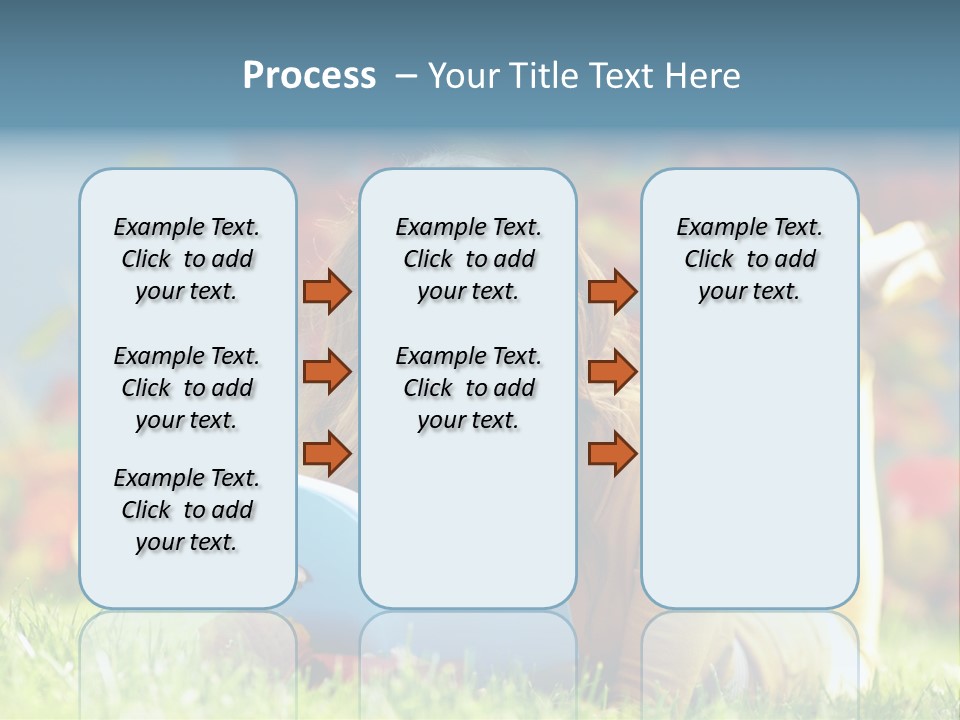 Attractive Park Woman PowerPoint Template