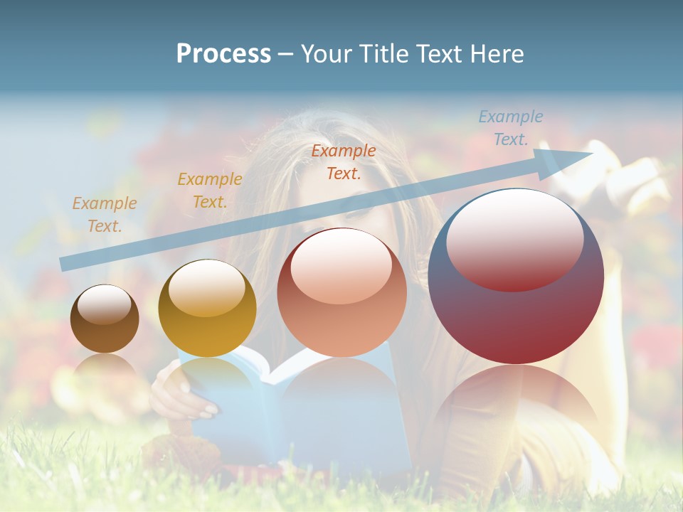 Attractive Park Woman PowerPoint Template