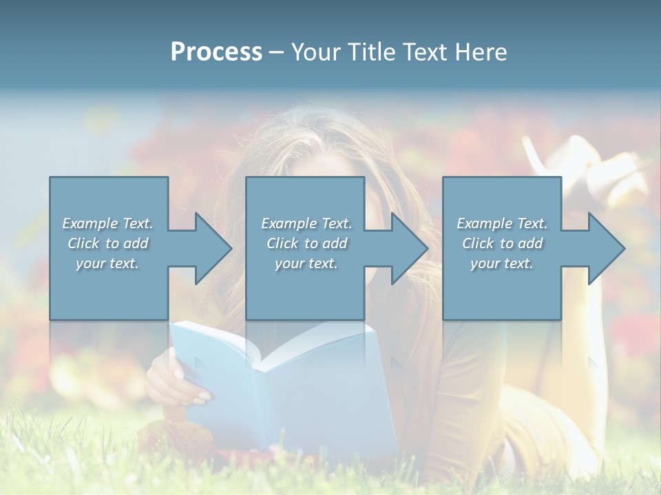 Attractive Park Woman PowerPoint Template