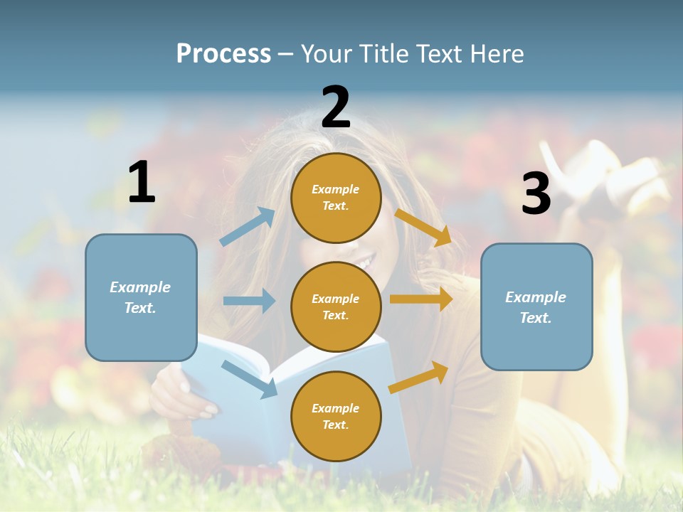 Attractive Park Woman PowerPoint Template