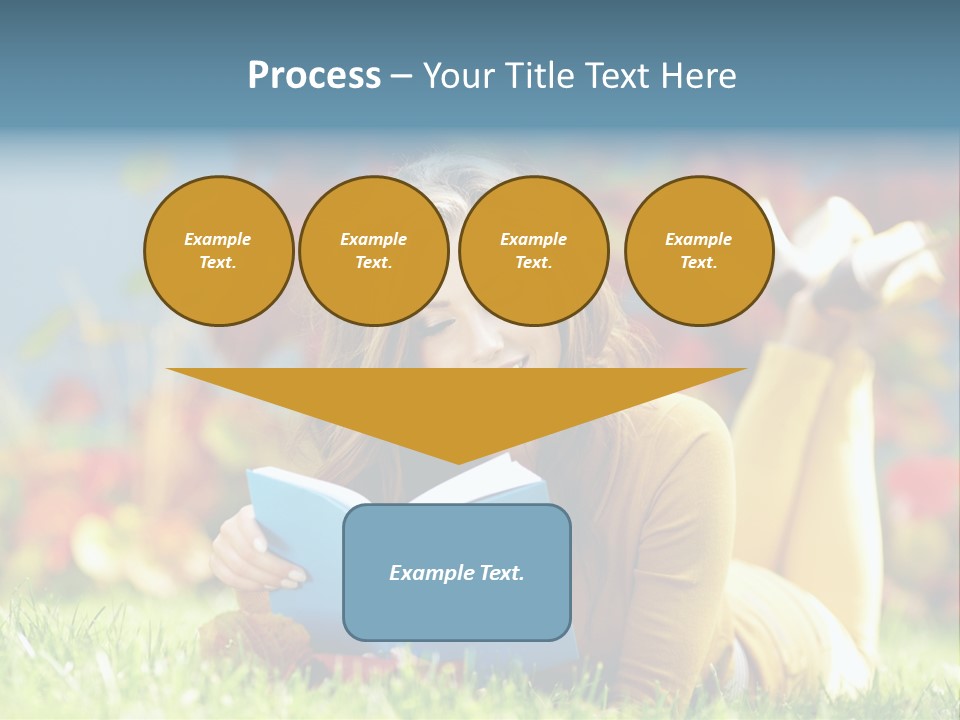 Attractive Park Woman PowerPoint Template