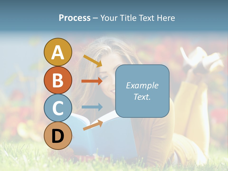 Attractive Park Woman PowerPoint Template