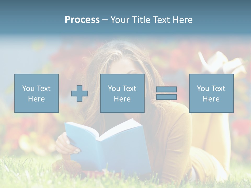 Attractive Park Woman PowerPoint Template