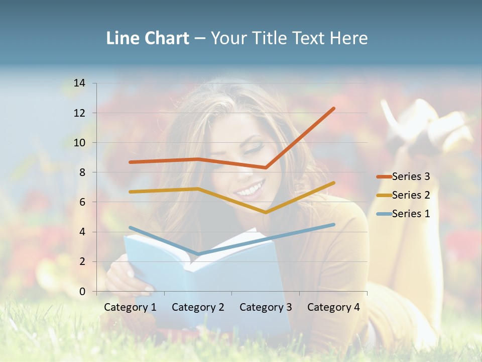 Attractive Park Woman PowerPoint Template